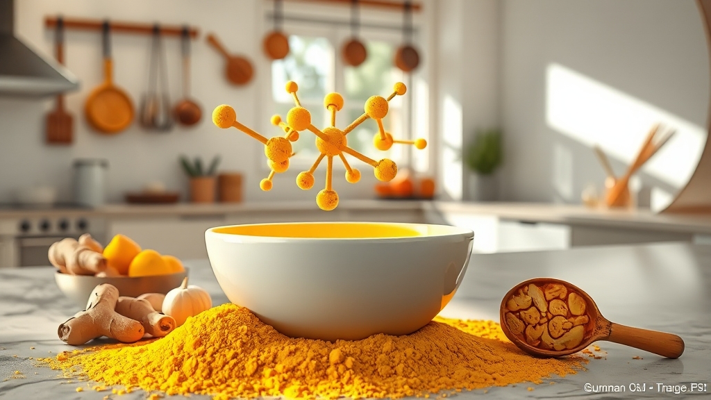 커큐민, 무엇이고 왜 좋을까? (realistic 스타일)