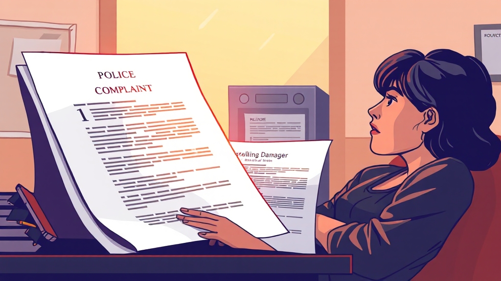 경찰서 민원실 이용법 (illustration 스타일)