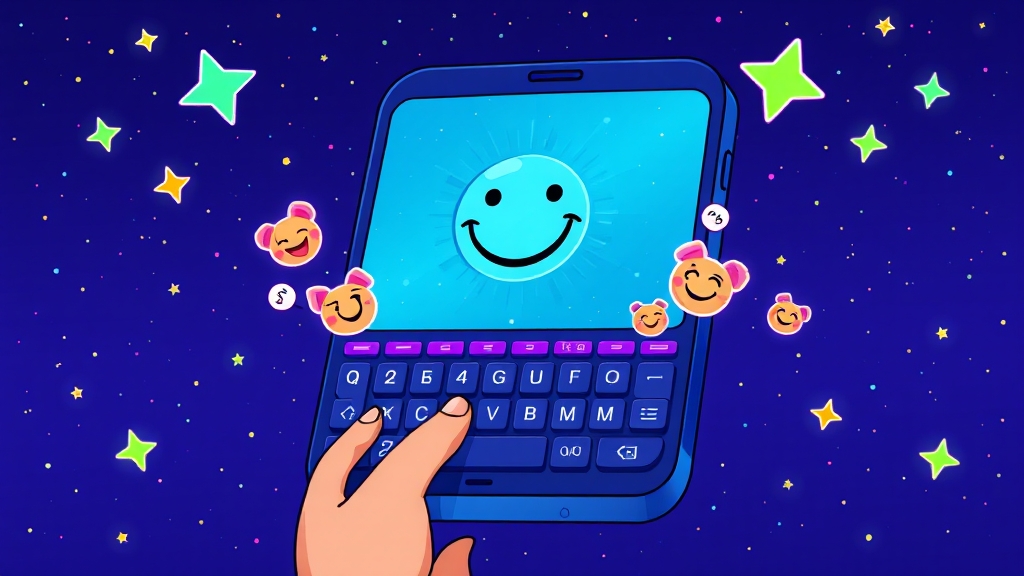 갤럭시 이모티콘 키보드 설정 (cartoon 스타일)