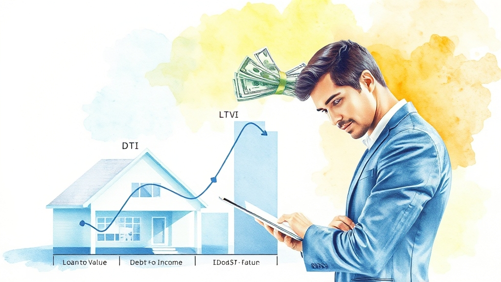 똑똑한 주택 구매, LTV, DTI, DSR부터! (watercolor 스타일)