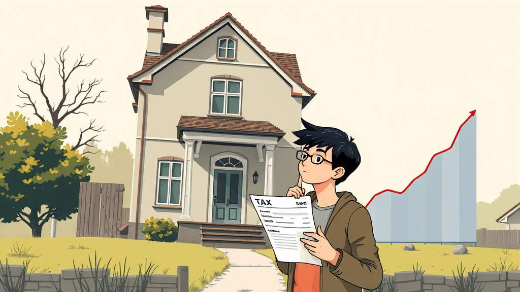 장기보유특별공제 축소와 세금 변화 (illustration 스타일)