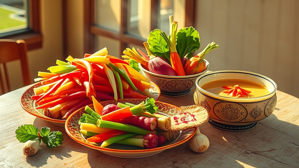 계절별 봄나물 추천 요리 (popart 스타일)