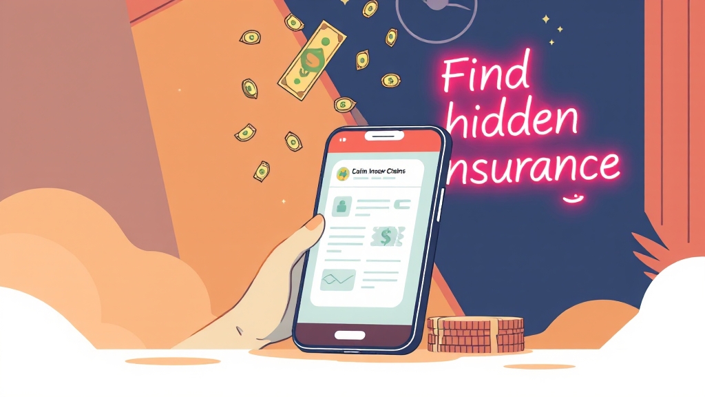 내보험찾아줌: 숨은 보험금 조회 (illustration 스타일)