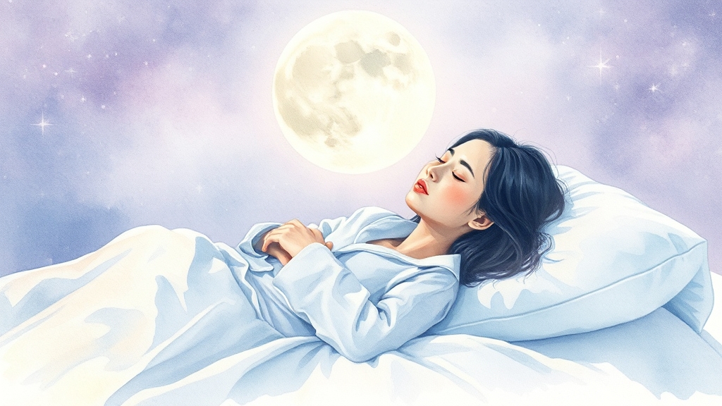 수면, 왜 중요할까요? (watercolor 스타일)