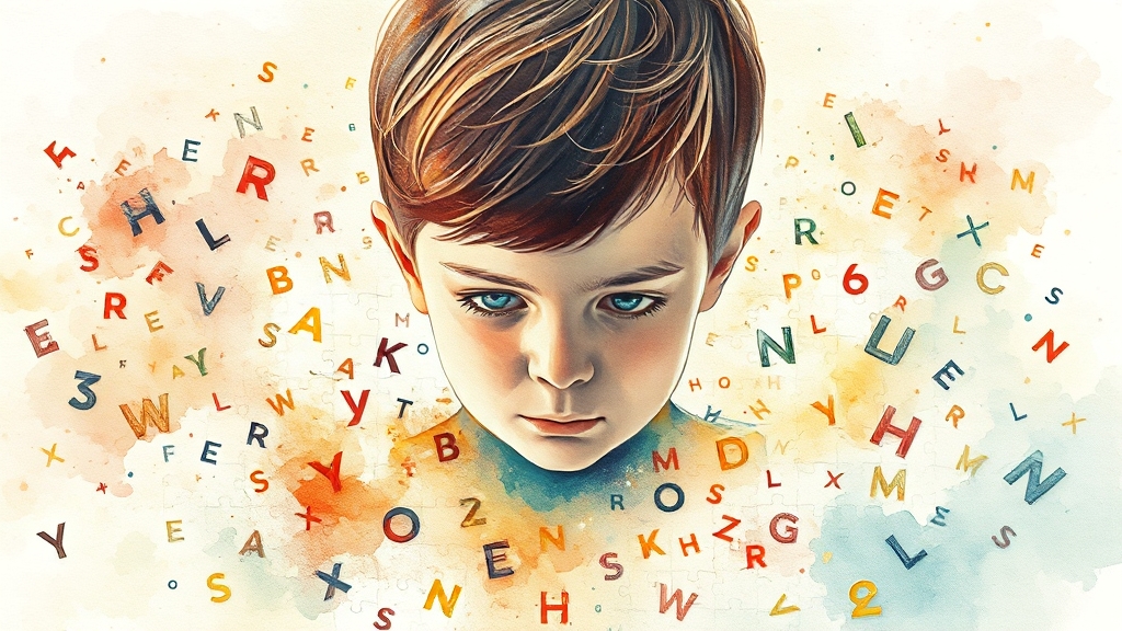 난독증이란 무엇일까요? (watercolor 스타일)