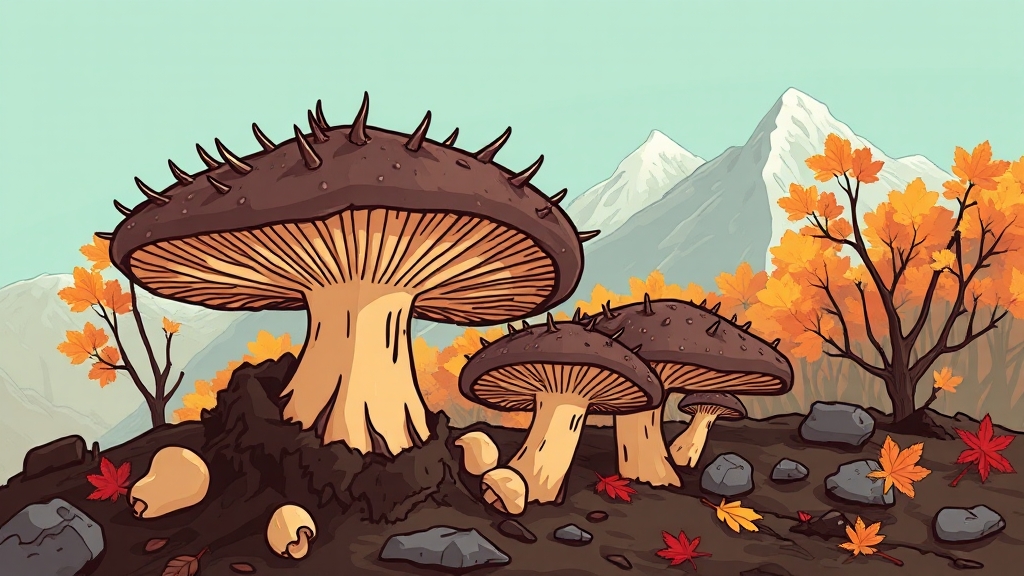 능이버섯, 무엇이 특별할까? (cartoon 스타일)