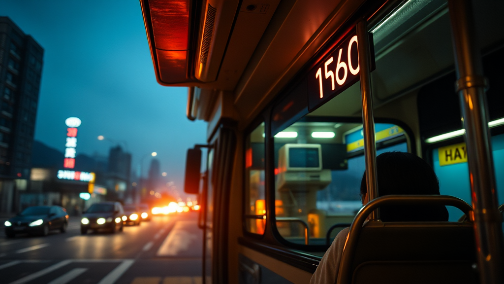 A160 첫차 시간 및 운행 시간 (realistic 스타일)