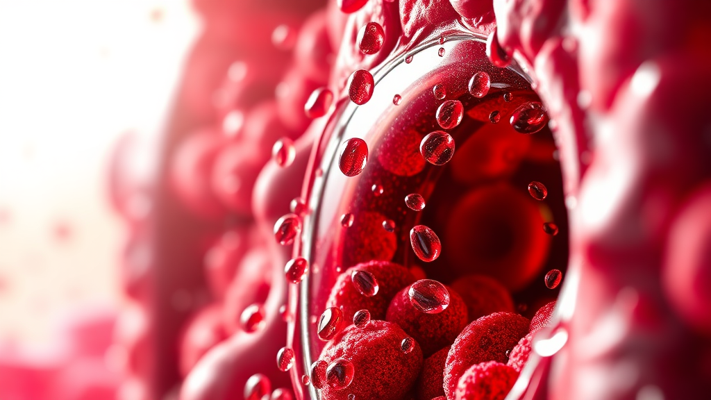 알부민의 주요 기능 (realistic 스타일)