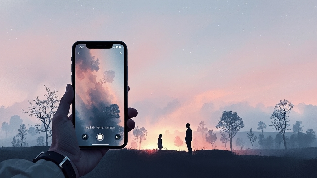 아이폰 17 카메라 성능 업그레이드 (watercolor 스타일)