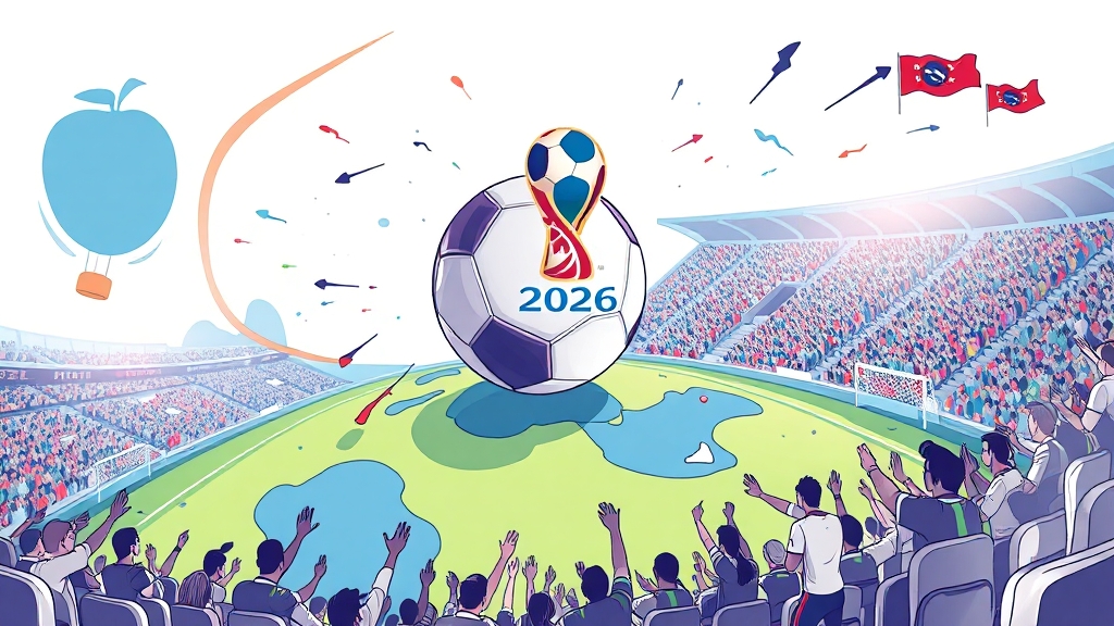 2026 월드컵 개요 (illustration 스타일)