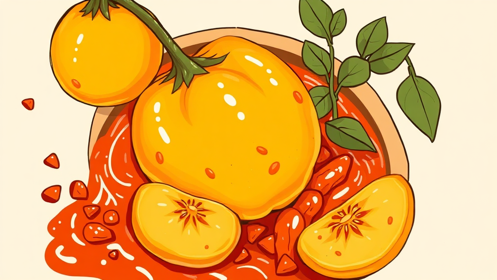 황금비율 김치 양념 레시피 (illustration 스타일)