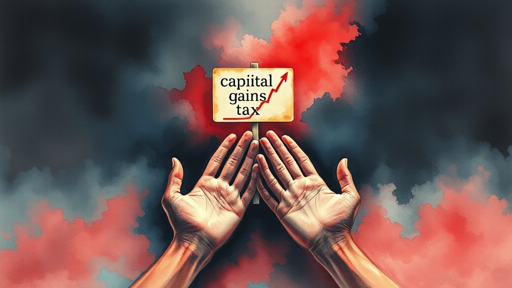 대주주 양도세 청원, 왜 시작됐을까? (watercolor 스타일)