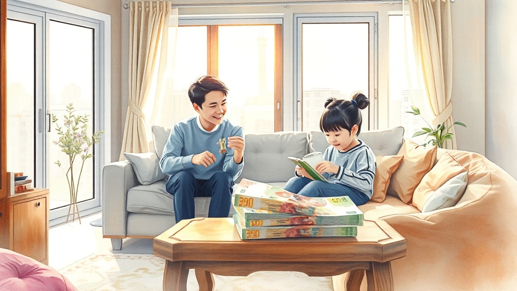 혜택 범위와 금액은? (watercolor 스타일)