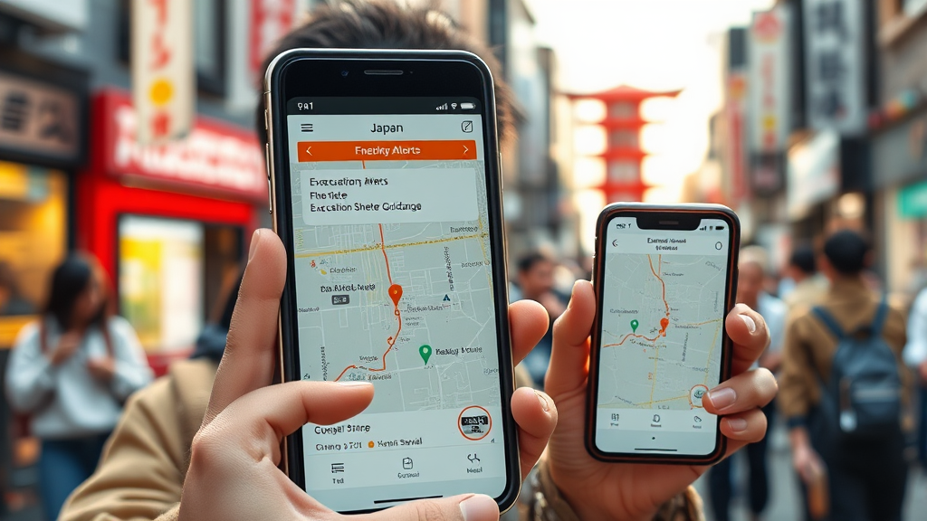 일본 여행, 지진 대비 필수템 (realistic 스타일)