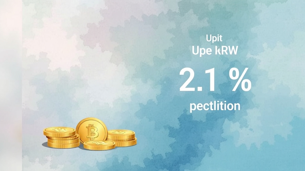 업비트 예치금 이용료 (watercolor 스타일)