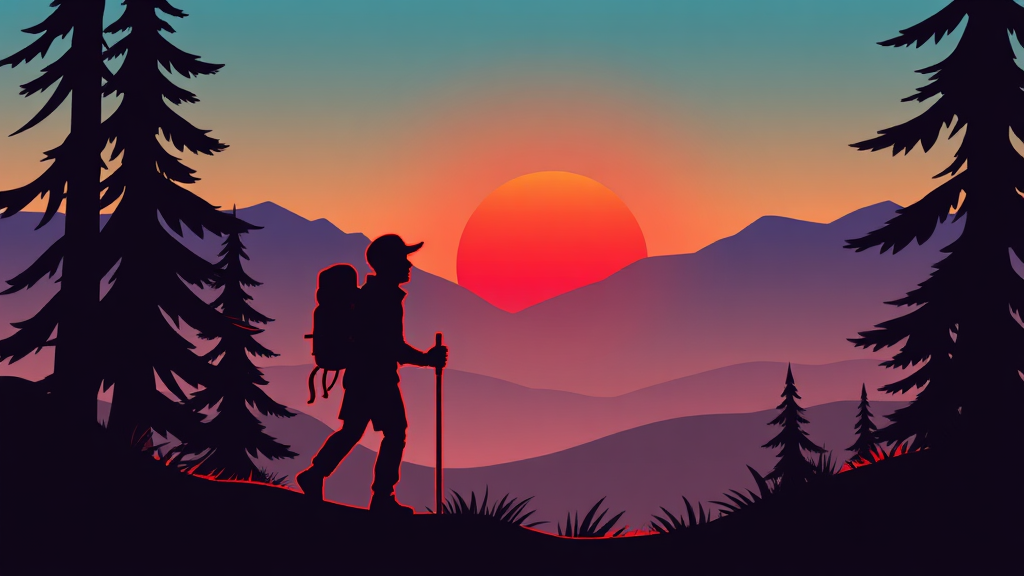 일출 명소 방문 시 준비물 및 유의사항 (cartoon 스타일)