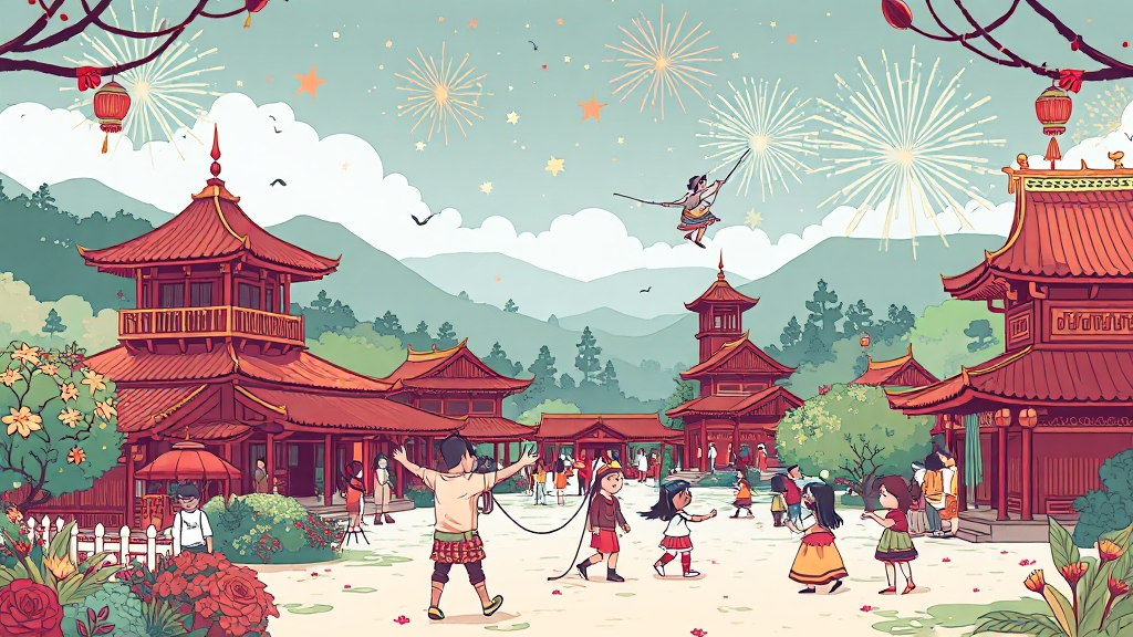 놓치면 후회할 필수 명소 (illustration 스타일)