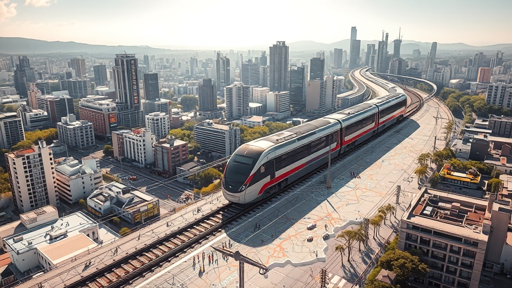 교통 인프라 및 지역 발전 공약 (realistic 스타일)