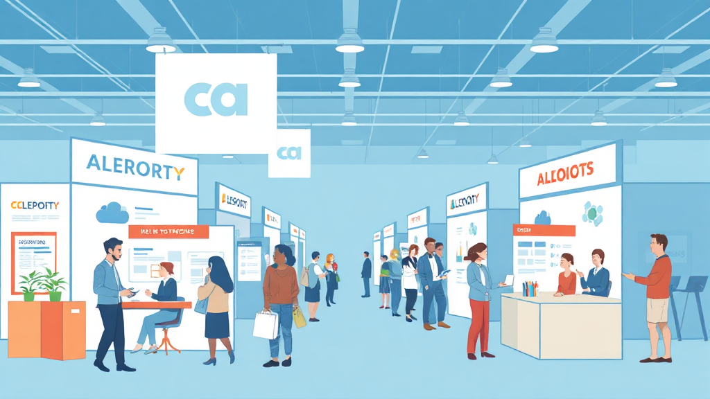 박람회 개요 및 차이점 (illustration 스타일)