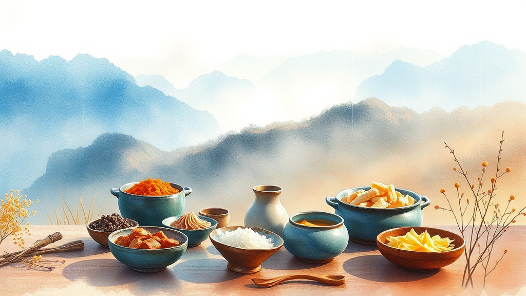 강원도 3월 로컬 미식: 놓치면 후회할 맛집 (watercolor 스타일)