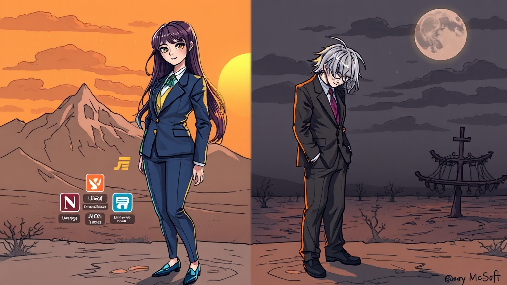 전문가 전망은? 긍정 vs 비관 (illustration 스타일)