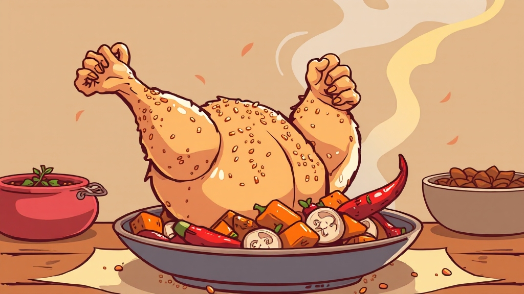 황금 양념장 만들기 (cartoon 스타일)