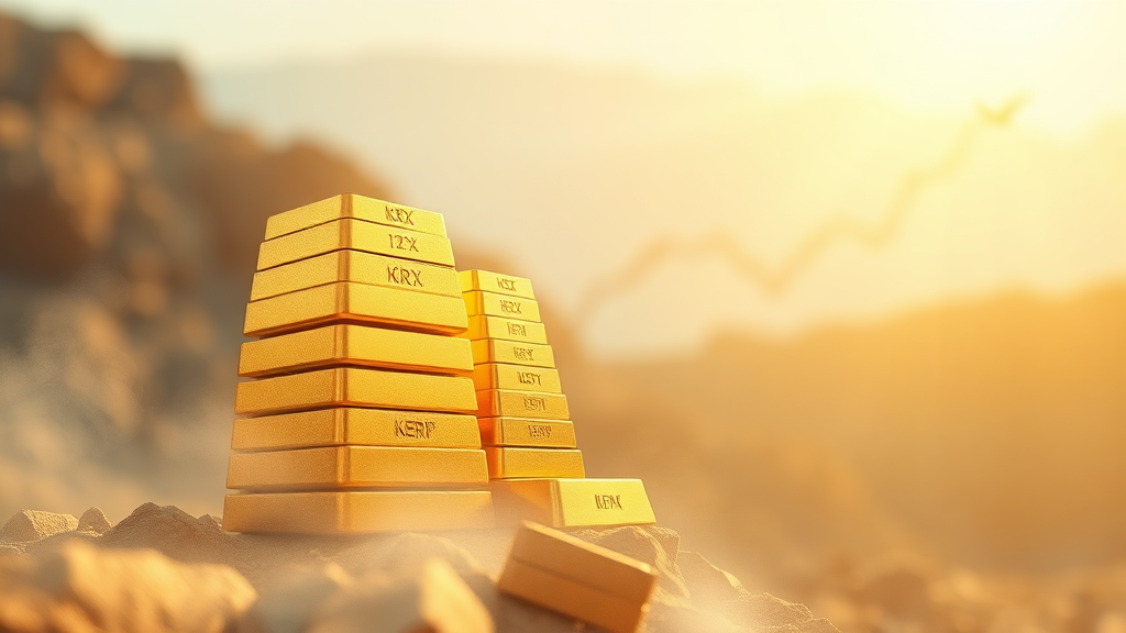 주식 계좌, 금 투자 방법은? (watercolor 스타일)