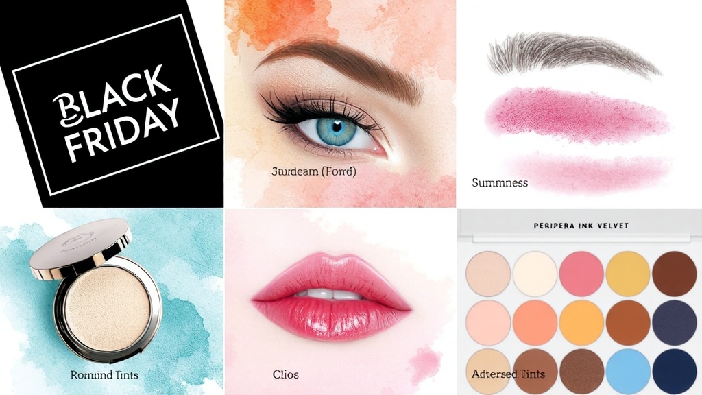 주요 할인 품목: 메이크업 (watercolor 스타일)