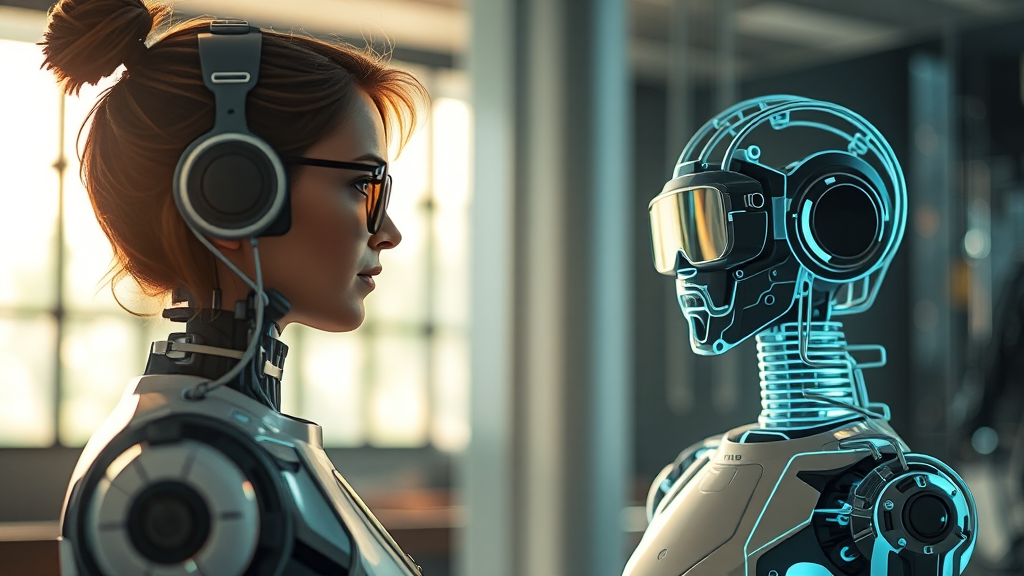 AI 시대의 도전 과제와 미래 전망 (realistic 스타일)