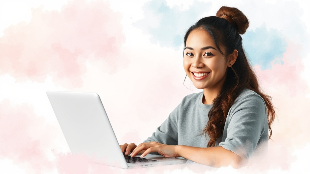 수강 신청, 어렵지 않아요! (watercolor 스타일)