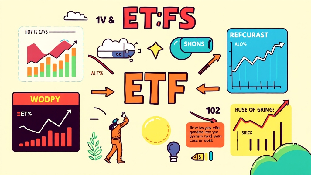ETF 장점과 단점 비교 (cartoon 스타일)