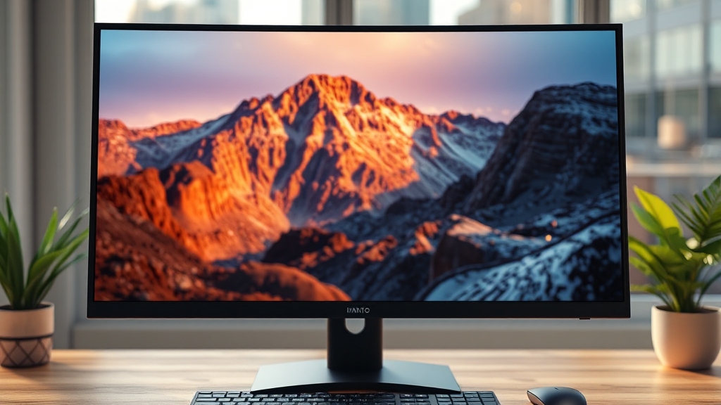 QHD 모니터 구매 시 고려 사항 (realistic 스타일)