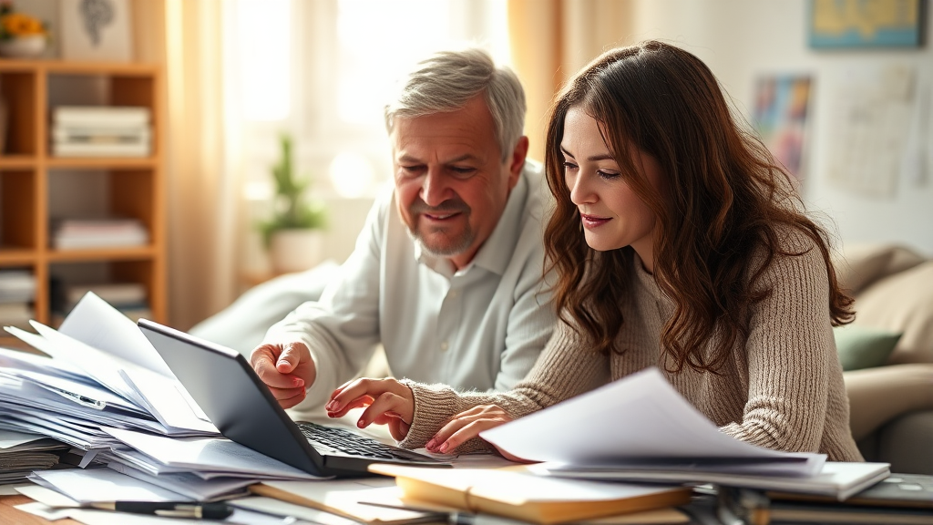 상속세 신고 방법 및 필요 서류 (realistic 스타일)