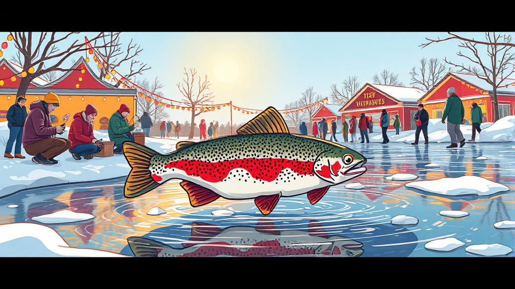 송어축제, 어떤 축제? (illustration 스타일)