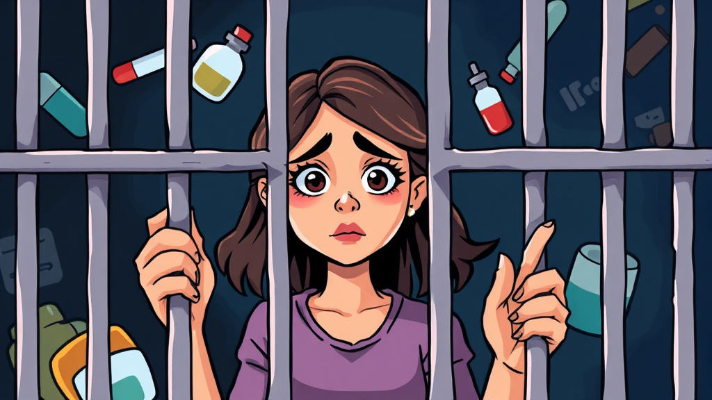 과거 마약 범죄 전력은? (cartoon 스타일)