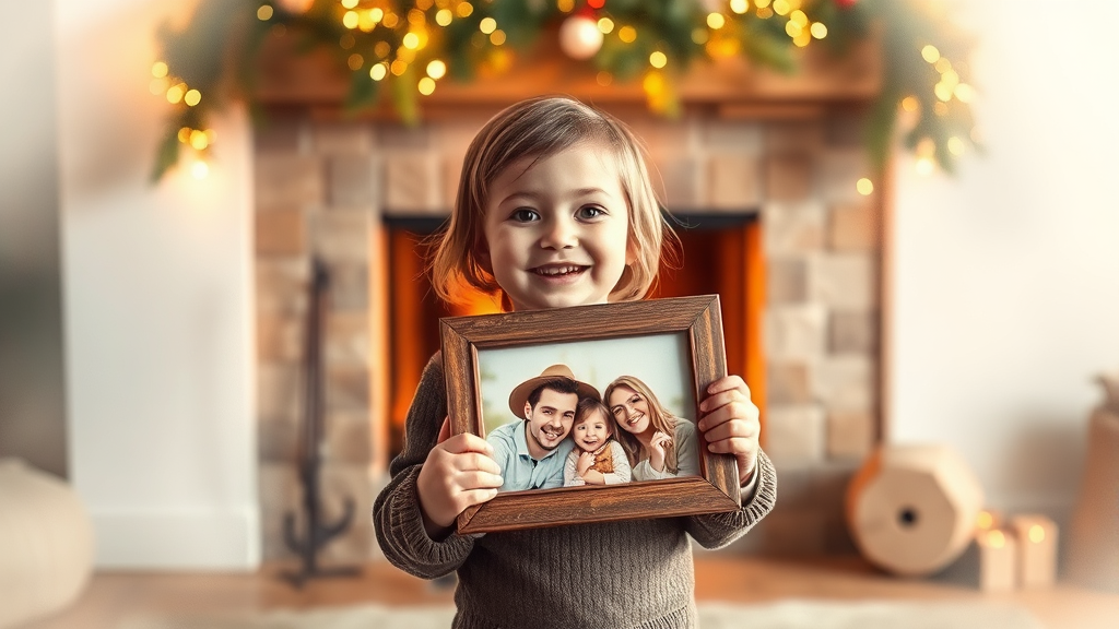 가족에게 보내는 연말 인사 (watercolor 스타일)