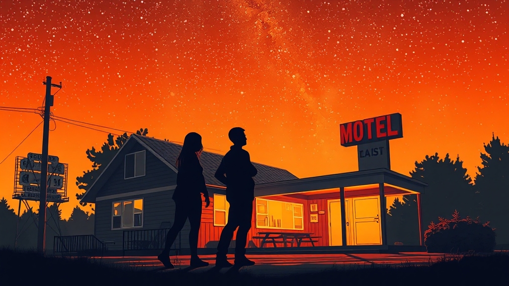 ‘Hotel California’와 ‘Here I Am’ 연결 (illustration 스타일)