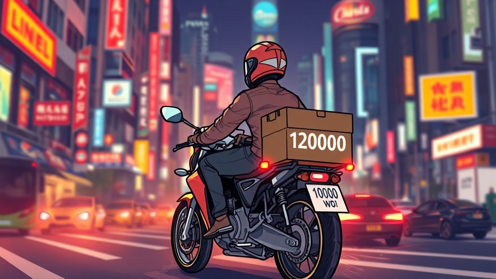 배달 파트너, 이것만은 꼭! ⚠️ (cartoon 스타일)