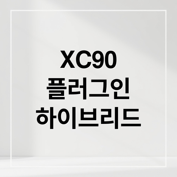 XC90
플러그인
하이브리드 (볼보 XC90 플러그인 하이브리드)