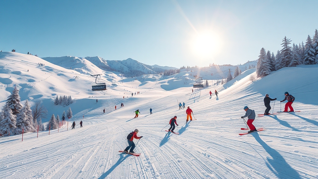 2026 스키장 개장일은? (realistic 스타일)