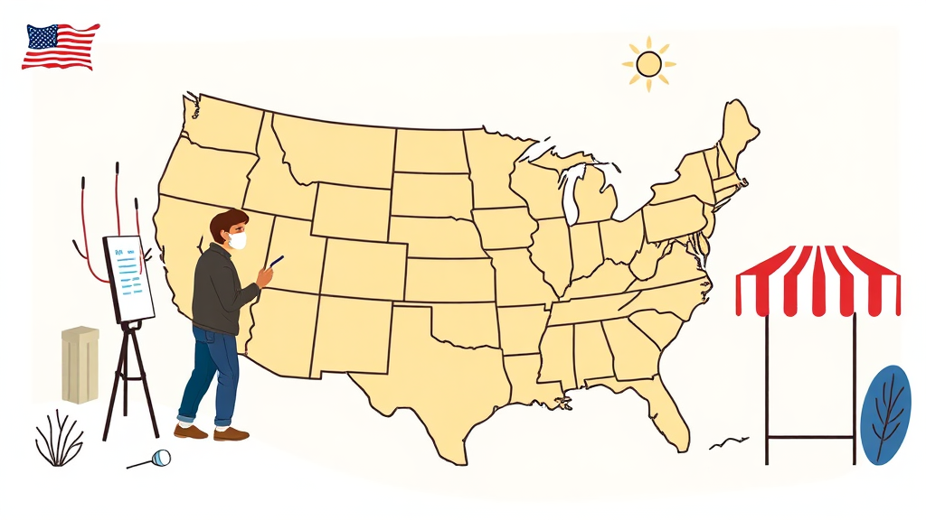 내 투표소는 어디? 사전투표 장소 확인하기 (illustration 스타일)