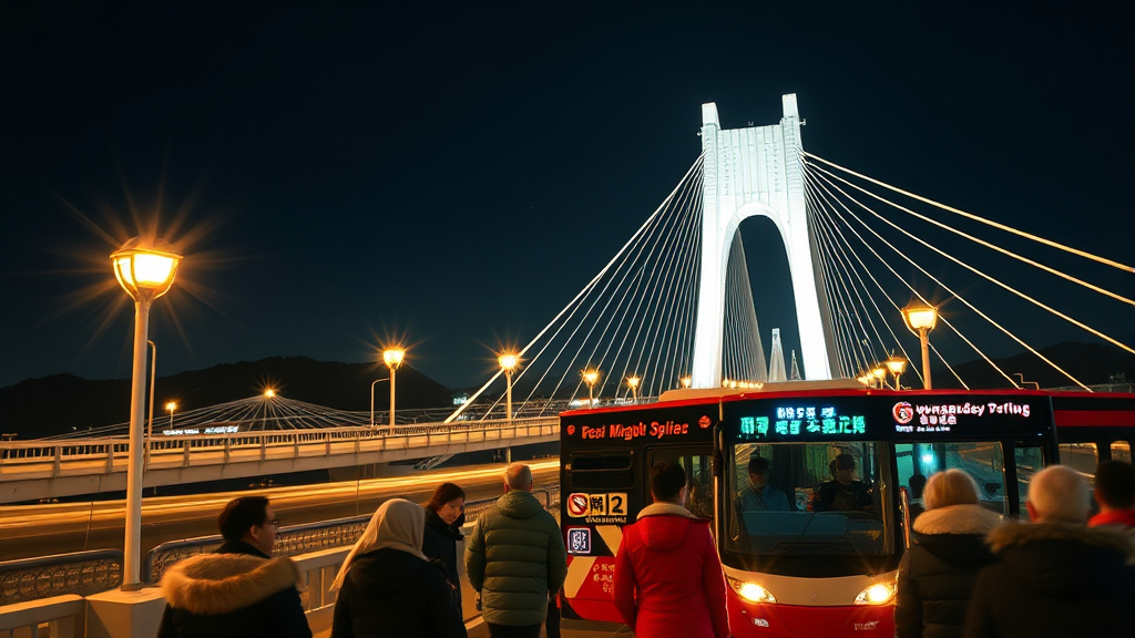 야경투어 안내 및 유의사항 (realistic 스타일)