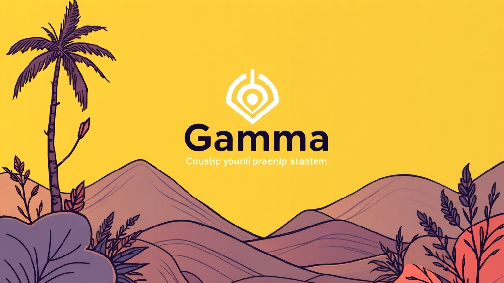 프레젠테이션 제작: Gamma 활용 (illustration 스타일)