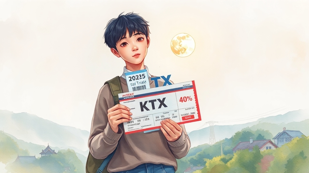 KTX, SRT 할인 및 교통비 절감 팁 (watercolor 스타일)