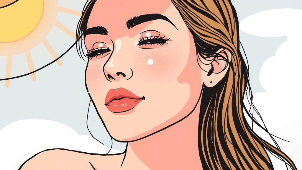 인기 선크림 제형 리뷰 (illustration 스타일)