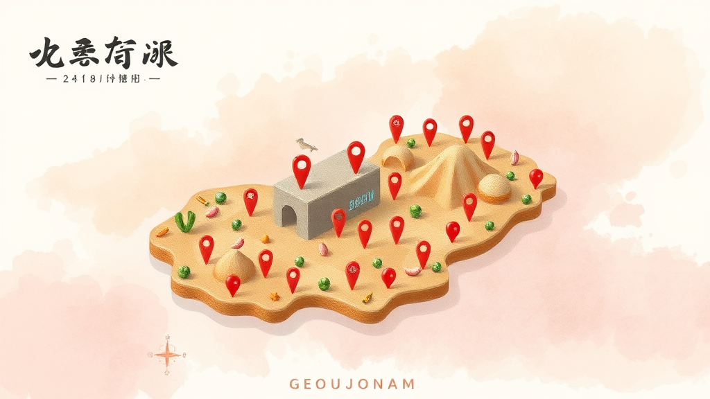 두쫀쿠 맛집 지도 공개! (watercolor 스타일)