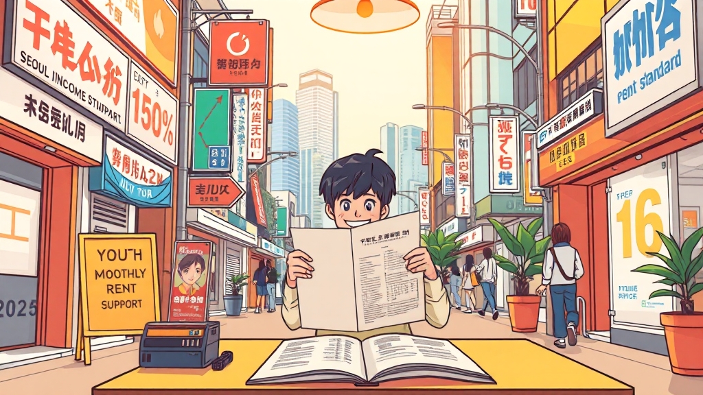 소득 기준 및 제외 대상 (cartoon 스타일)