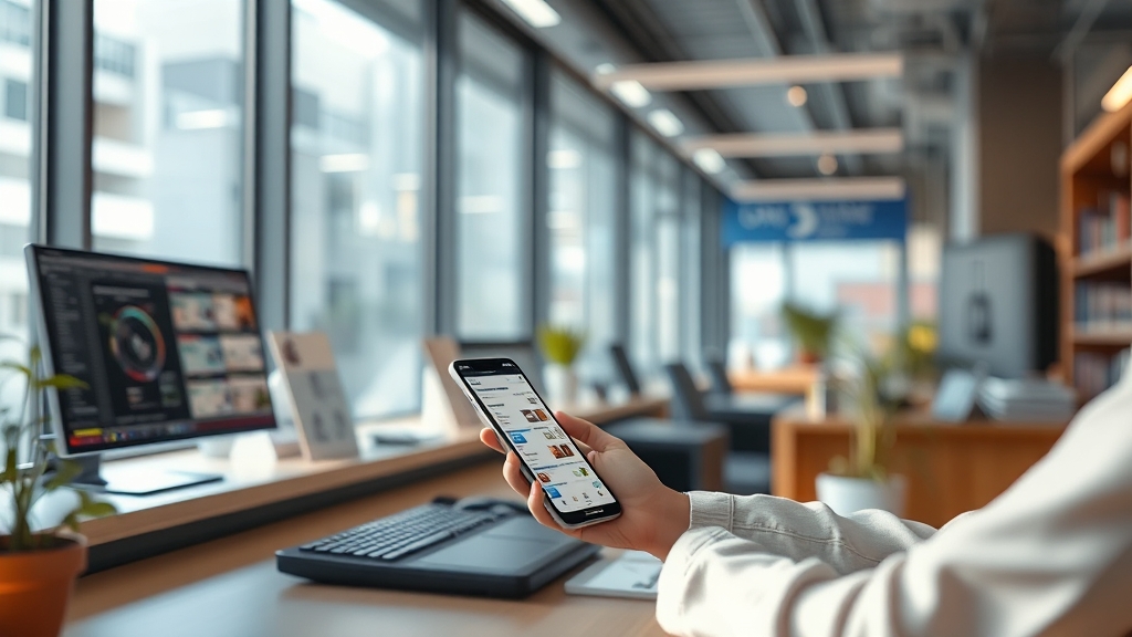 PC 및 모바일 뱅킹 이용 방법 (realistic 스타일)