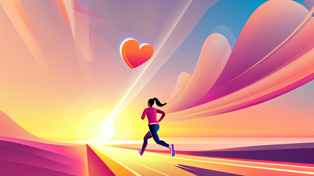 운동의 힘: 체중 감량과 건강 증진의 동반자 (illustration 스타일)