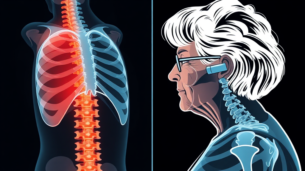 골다공증 검사 방법 및 주기 (illustration 스타일)